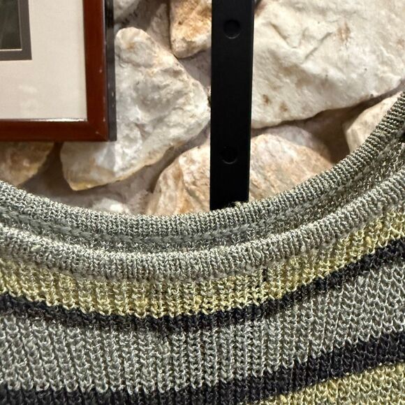 Sigrid Olsen women’s knitted stripe tank sweater - Picture 6 of 9